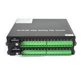 8 channel Bidirectional Contact closure over Fiber optic converters a set- SC Singlemode Fiber up to 20Km, Multimode 500M for Door Open and Door Close,Entry Access Control,Alarm System and More